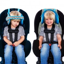 NapUp Headband podpírající hlavičku v dětské autosedačce - modrá