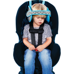 NapUp Headband podpírající hlavičku v dětské autosedačce - modrá