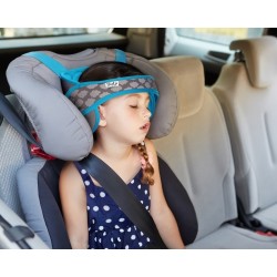 NapUp Headband podpírající hlavičku v dětské autosedačce - modrá