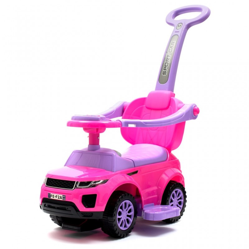 Baby Mix pojezd s vodítkem a zvukem, růžové odstrkovadlo Baby Mix pojezd s vodítkem a zvukem, růžové odstrkovadlo