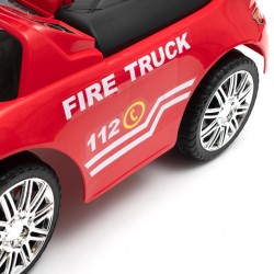 Baby Mix FIRE BRITAIN červená Dětská houpačka se zvukem a madlem