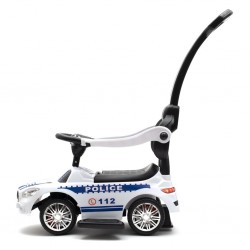 Baby Mix POLICIE bílá Dětská houpačka se zvukem a madlem