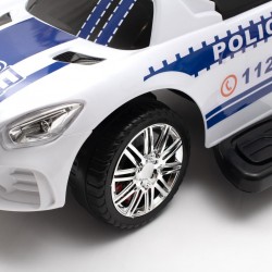 Baby Mix POLICIE bílá Dětská houpačka se zvukem a madlem