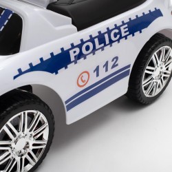 Baby Mix POLICIE bílá Dětská houpačka se zvukem a madlem