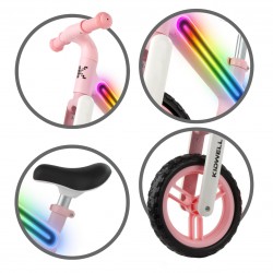 Balanční kolo Kidwell Suno s LED světlem pink