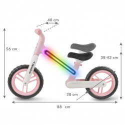 Balanční kolo Kidwell Suno s LED světlem pink