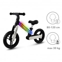 Balanční kolo Kidwell Suno s LED světlem black white