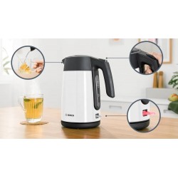 Bosch TWK7L461, 2400W 1,7L bílá