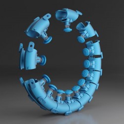 HMS Set Hula hoop s výstupky a váhu + zeštíhlující pás