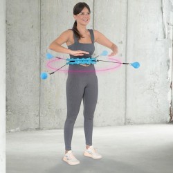 HMS Set Hula hoop s výstupky a váhu + zeštíhlující pás