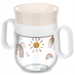 MEPAL Tréninkový pohár pro učení se pít MIO 200 ML SUNSHINE&RAINBOW