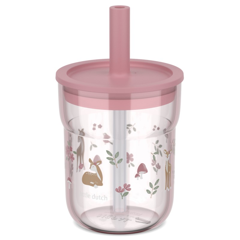 MEPAL Dětská sklenice s brčkem MIO 250ML FAIRY GARDEN MEPAL Dětská sklenice s brčkem MIO 250ML FAIRY GARDEN