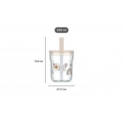 MEPAL Dětská sklenice s brčkem MIO 250ML FAIRY GARDEN