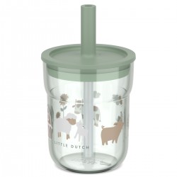 MEPAL Dětská sklenice s brčkem MIO 250ML LITTLE FARM