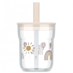 MEPAL Dětská sklenice s brčkem MIO 250ML SUNSHINE&RAINBOW