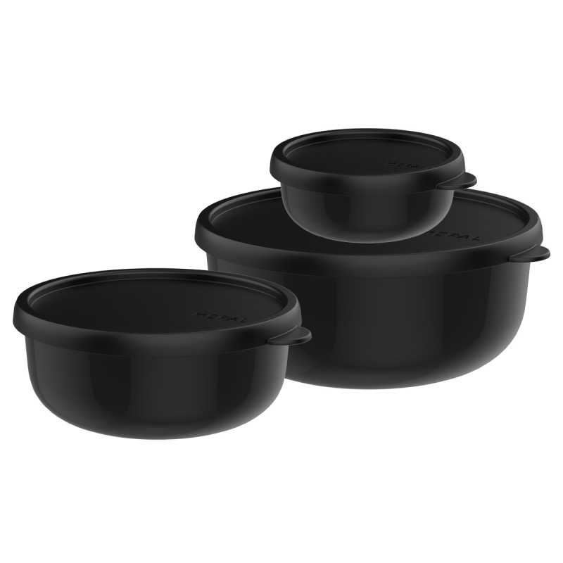 MEPAL Sada 3 nádob Lumina 2.0 250ML + 750ML +1500ML NORDIC BLACK MEPAL Sada 3 nádob Lumina 2.0 250ML + 750ML +1500ML NORDIC BLACK