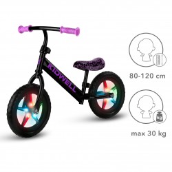 Balanční kolo Kidwell REBEL LED Neonově pink svítící kola