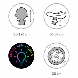 Balanční kolo Kidwell REBEL LED Dots svítící kola