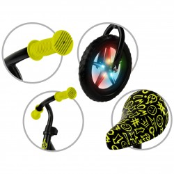 Balanční kolo Kidwell REBEL LED Neonově yellow svítící kola