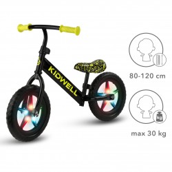 Balanční kolo Kidwell REBEL LED Neonově yellow svítící kola