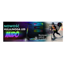 Kidwell Balanční koloběžka MIDO Černá LED kola