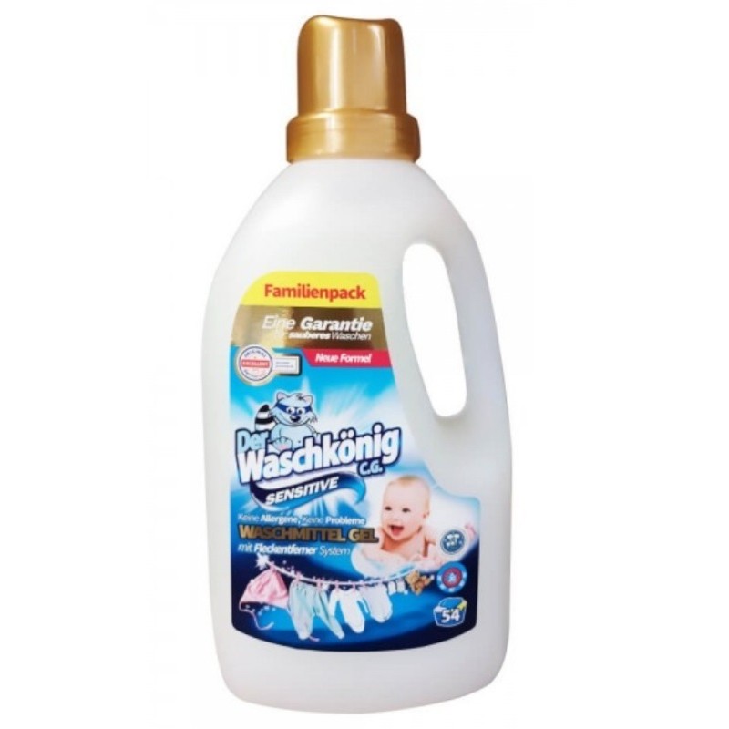 Der Waschkönig Sensitive prací gel 1,625 l 54 PD