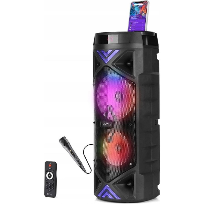 Přenosný Bluetooth 5.0+EDR reproduktor MEDIA TECH FUNBOX KEG PRO 1400W KARAOKE