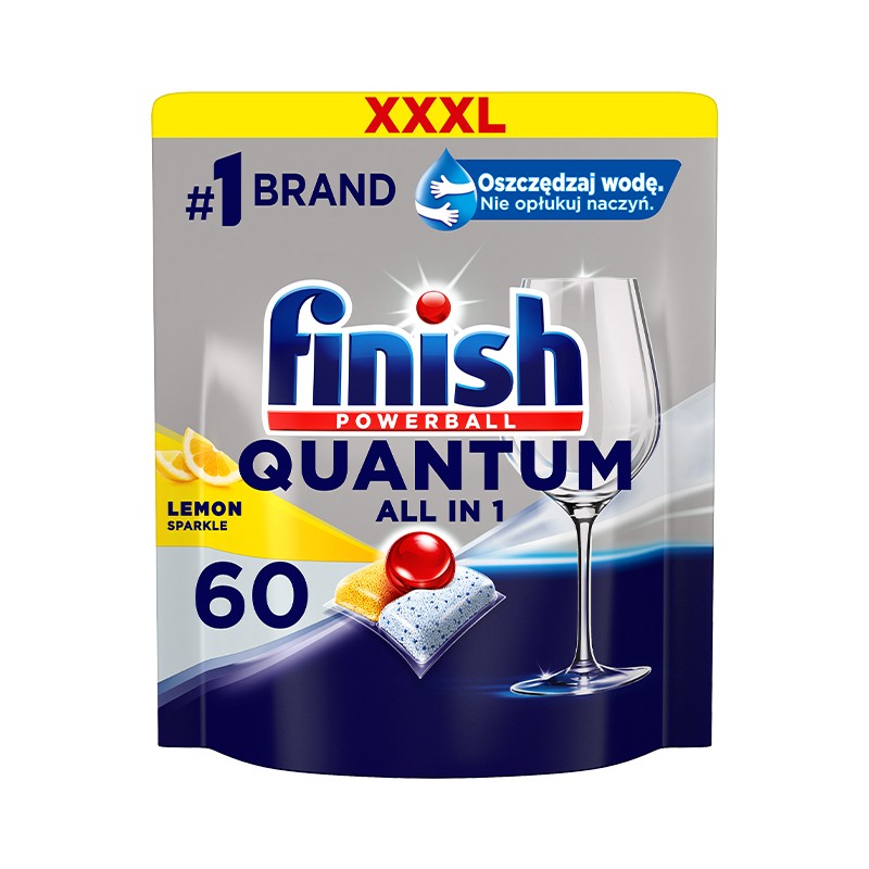 Finish Quantum tablety do myčky nádobí Lemon Sparkle 60 ks Finish Quantum tablety do myčky nádobí Lemon Sparkle 60 ks