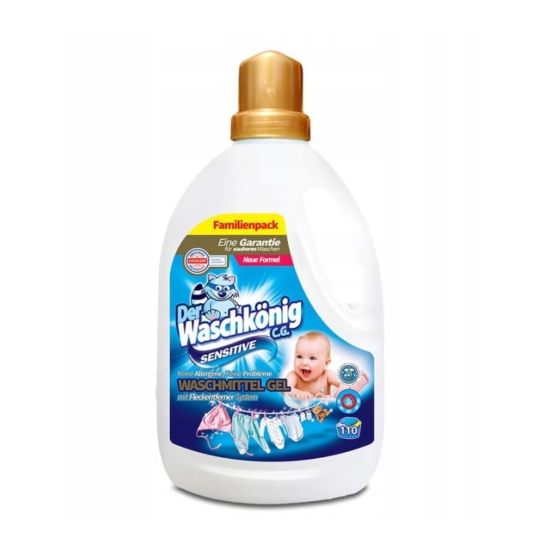 Der Waschkönig Sensitive prací gel 3,305 l 110 PD Der Waschkönig Sensitive prací gel 3,305 l 110 PD