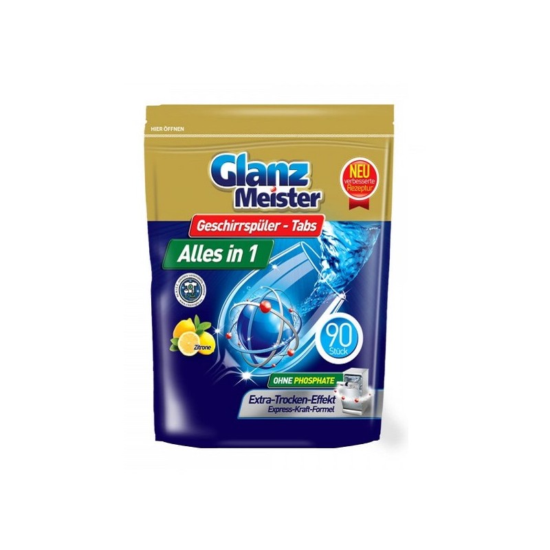 Glanz Meister tablety do myčky Alles in 1 90 ks