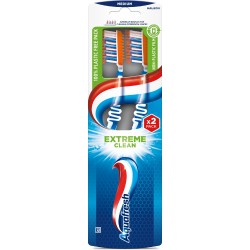 Aquafresh 2 Pack Extreme Clean Medium TB