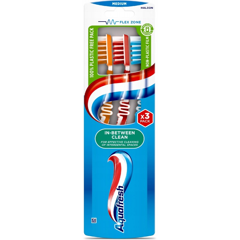 Aquafresh 3 Pack Ii-Between Clean Medium Aquafresh 3 Pack Ii-Between Clean Medium