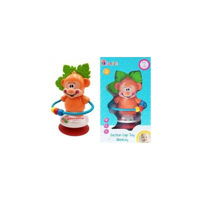BAM BAM opička s přísavkou 18 cm, 6m+ BAM BAM opička s přísavkou 18 cm, 6m+
