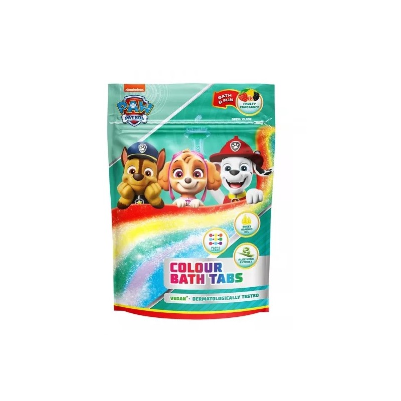 Paw Patrol Colour Bath Tabs 9x16g Paw Patrol Colour Bath Tabs 9x16g