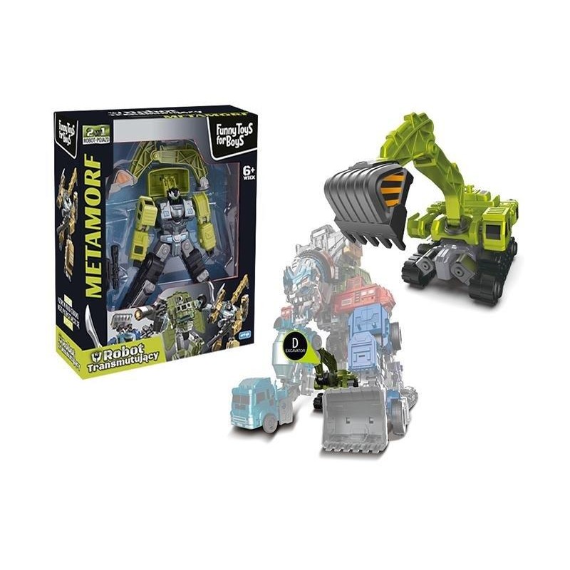 Artyk AUTOROBOT TOYS for BOYS Bagr metamorf