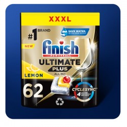 Finish Ultimate Plus Kapsle do myčky Lemon 62 ks