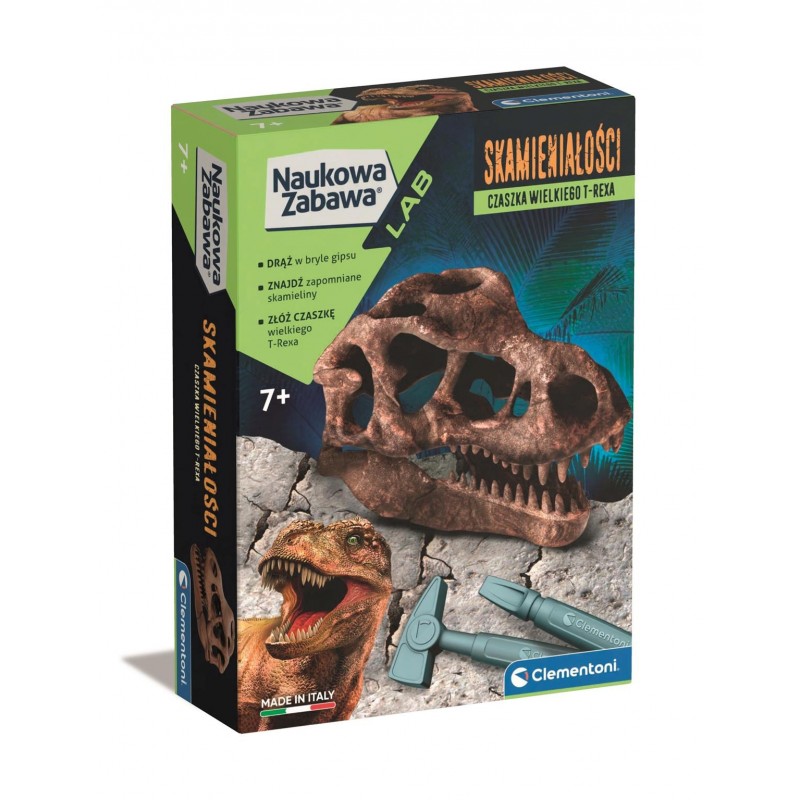 Clementoni Vědecká zábava. Fosilie. T Rex lebka Clementoni Vědecká zábava. Fosilie. T Rex lebka