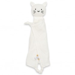 New Baby mušelínový usínáček Cat white