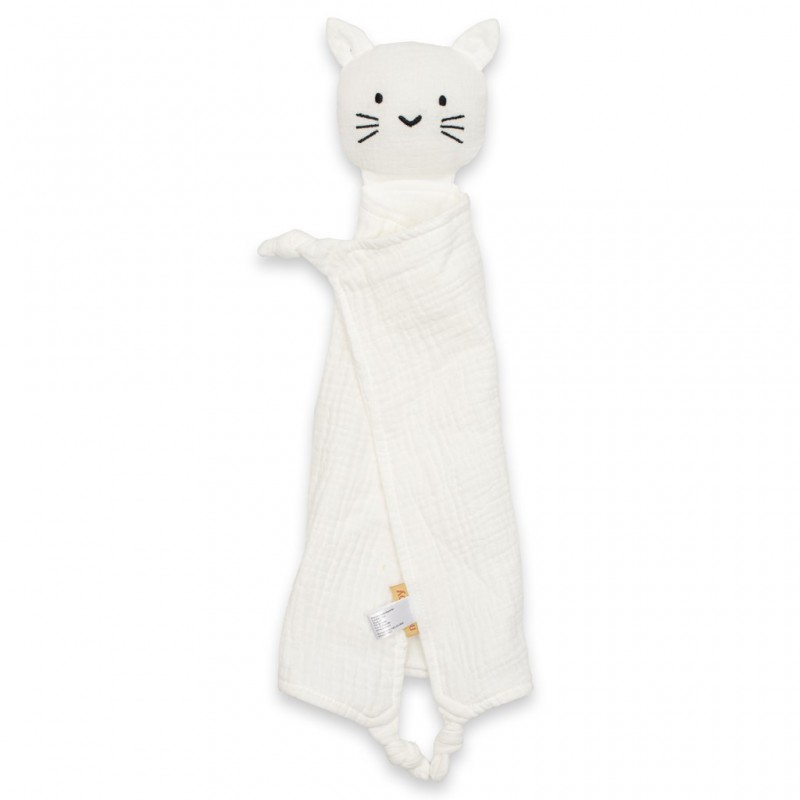 New Baby mušelínový usínáček Cat white