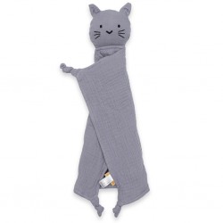 New Baby mušelínový usínáček Cat grey