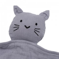 New Baby mušelínový usínáček Cat grey