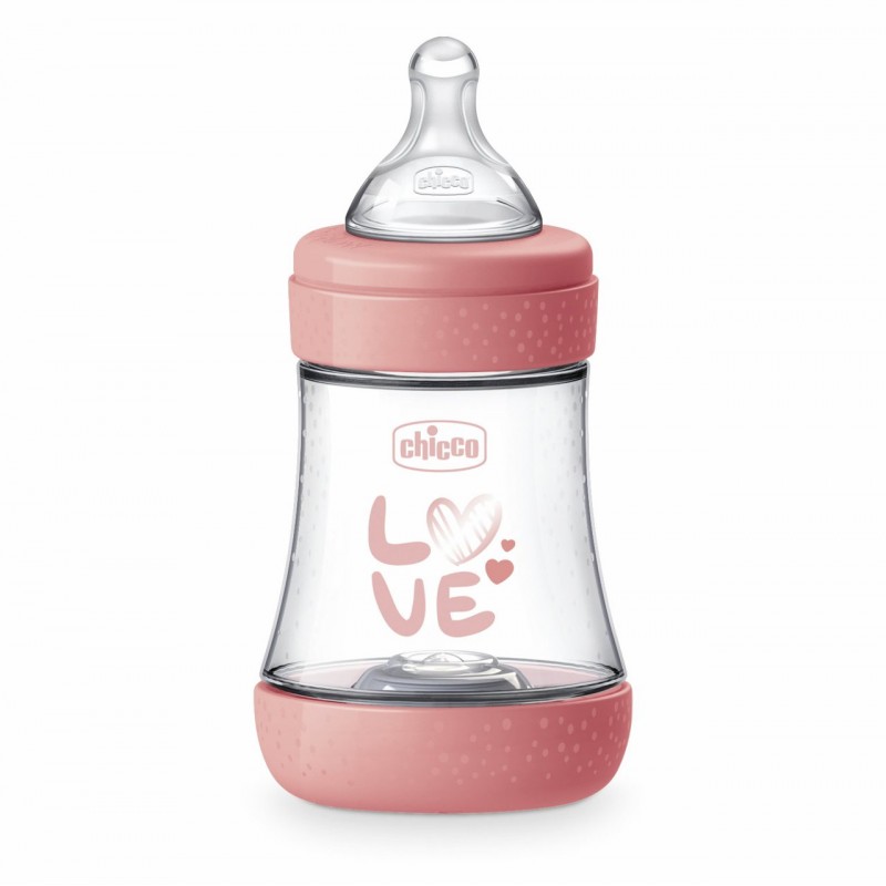 Chicco láhev kojenecká Perfect 5 silikon růžová 150 ml Chicco láhev kojenecká Perfect 5 silikon růžová 150 ml