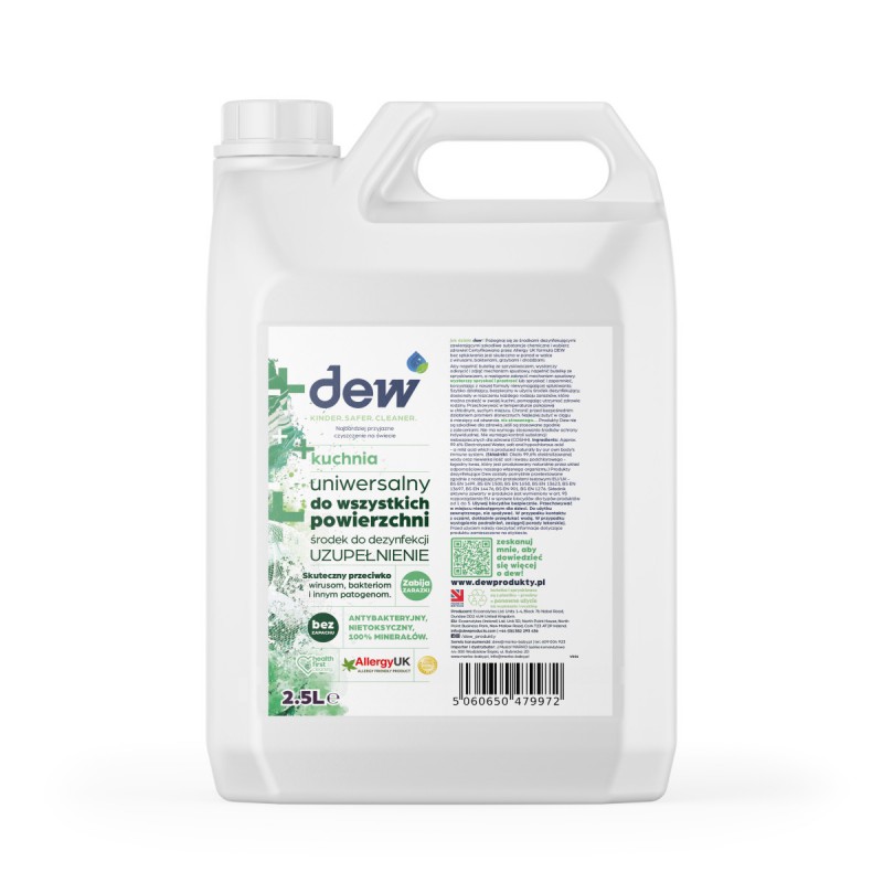 Dew Dew Prostředek na dezinfekci kuchyně a jiných povrchů 2,5 l Dew Dew Prostředek na dezinfekci kuchyně a jiných povrchů 2,5 l