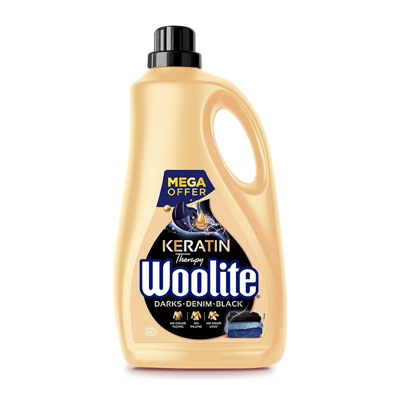 Woolite Darks Denim Black prací gel 60 PD 3,6 l