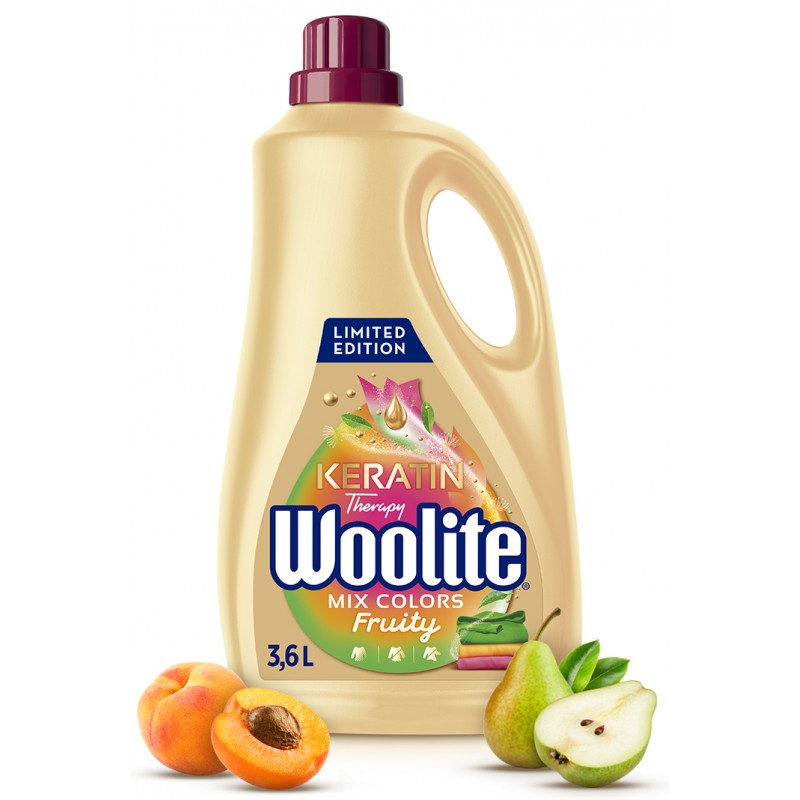 Woolite Keratin Colour Fruity Tekutý prací prostředek na barevné prádlo 3,6 l 60 PD