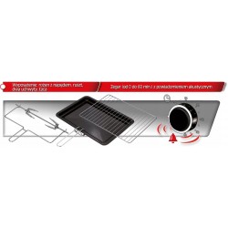 MPM MPE-09/T mini trouba s příkonem 1600W časovačem a regulací teploty