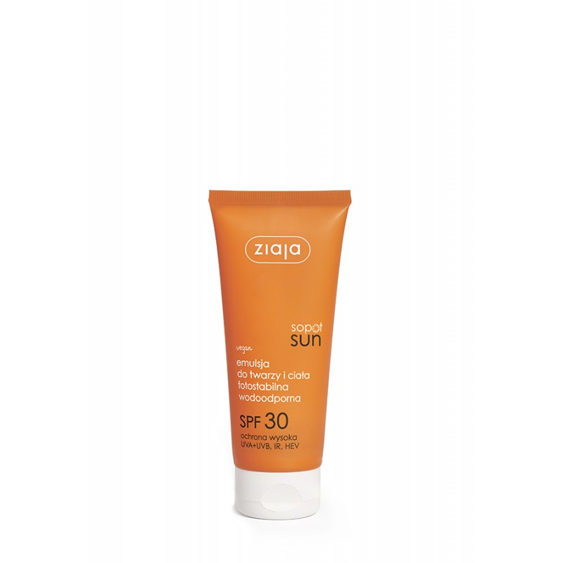 Ziaja Sopot Sun ochranná emulze s filtrem SPF30 na obličej a tělo, 100 ml