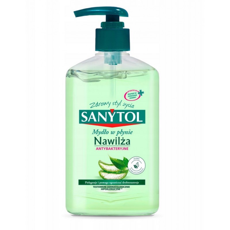 Sanytol dezinfekční hydratující mýdlo zelený čaj & aloe vera 250 ml