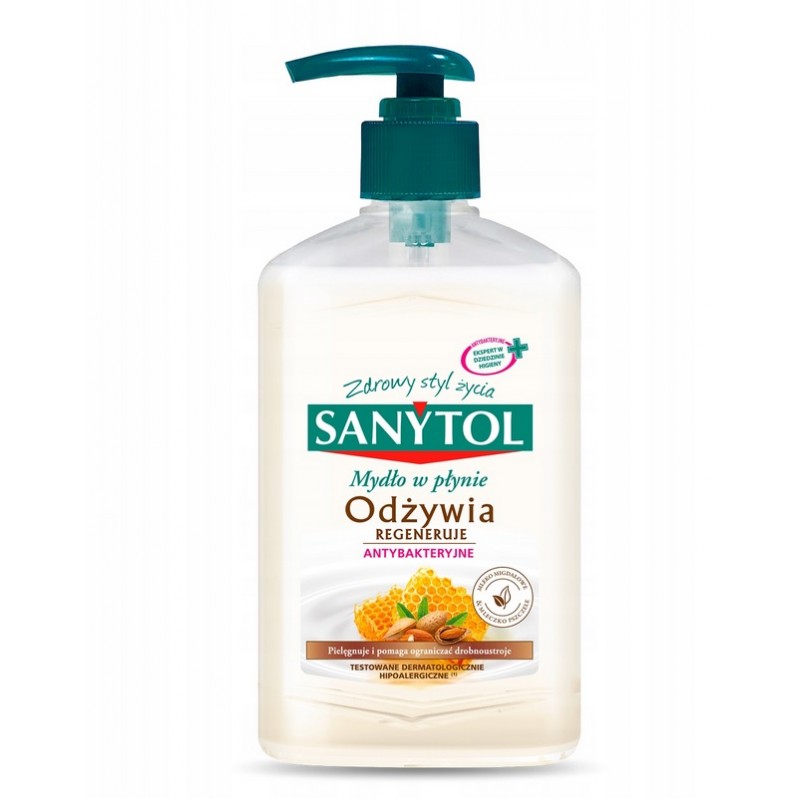 Sanytol vyživující regenerační dezinfekční tekuté mýdlo s dávkovačem 250 ml