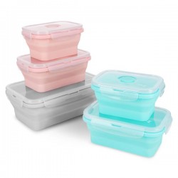 Nils Skládací svačinový box Camp NC4105 500 ml růžový